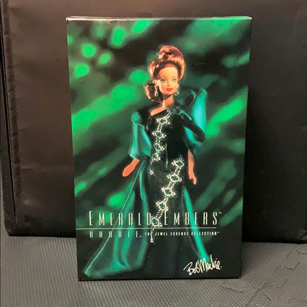 Emerald Embers Barbie Bob Mackie Never removed